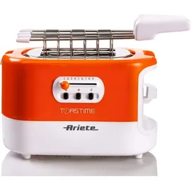 Ariete 159 Toastime Toaster 2 Scheiben 9 Bräunungsstufen, 700 W, 3 Funktionen, Orange