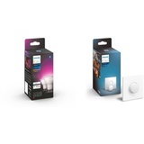 Philips Hue White & Color Ambiance GU10 LED Lampe Doppelpack, steuerbar via App, kompatibel mit Amazon Alexa (Echo, Echo Dot) + Smart Button, komfortables Dimmen ohne Installation