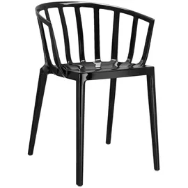 Kartell Venice Stapelstuhl Polycarbonat Schwarz