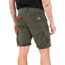 Alpha Industries Crew Patch Kurze Hose - Dark Olive, 34