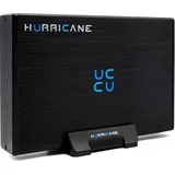 Hurricane GD35612 3TB Aluminium Externe Festplatte 3.5' HDD USB 3.0 64MB Cache, 3000GB für PC Backups