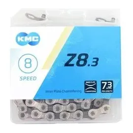 KMC Z8 1/2" x 3/32" 114 Glieder Silber/Grau