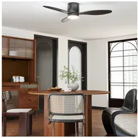 Homcom 115 cm Deckenventilator Schwarz