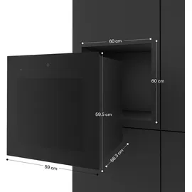 Klarstein Velaire Weinkühlschrank 2 Zonen - 36 Flaschen, Einbau, 5-22°C, Touch, LED, UV-Schutz, Holzregale, 41 dB, Weinklimaschrank 2 Zonen