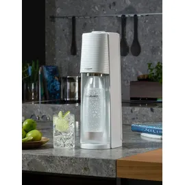 Sodastream Terra white + PET-Flasche 0,5 l + 2 PET-Flaschen 1 l + Zylinder