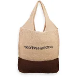 Scotch & Soda Schultertasche Oversized Straw Bag Natural