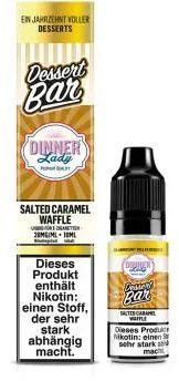 Dinner Lady Bar Salted Caramel Waffle NicSalt Liquid 10ml / 20mg