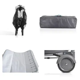 Moni Reisebett, mit Rädern, Wickelauflage, Spielbogen, Farbe: Beige/Braun