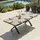 Oviala Gartentisch 100 x 260 x 75 cm Braun/Grau