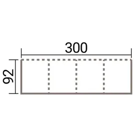Weka Mülltonnenbox Killarney 300 x 92 x 127 cm grau/grün