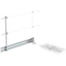 MUNK GMBH Fußleiste für Ausstiegsgeländer seitlich 1500 mm mit Ballast