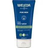 Weleda For Men 2v1 Reinigungsgel für Gesicht und Bart 100 ml