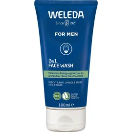 Weleda For Men 2v1 Reinigungsgel für Gesicht und Bart 100 ml