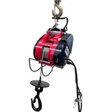 Dragon Winch - Elektrische Seilwinde Tragbar 500kg 220V, Motorwinde 1800W | Seilhebezug mit Kabelfernbedienung & Stahlseil 30m - Ideal für Werkstatt, Lager und Bauarbeiten