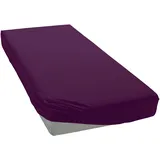 bellana Spannbettlaken Mako-Jersey exclusiv 180 x 200 - 200 x 200 cm violett