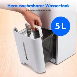 Medion DH30S Luftentfeuchter elektrisch (smart, bis zu 150m3 (60m2), 24Liter/24h, 43db leise, elektrischer Raumentfeuchter, Timer, Bodenrollen, Entfeuchter)