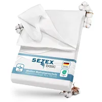 Setex Wasserdichter Molton Matratzenschutz, 3-lagig, 90 x 190 cm,
