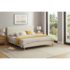 Home Affaire Polsterbett HOME AFFAIRE "Armandine inkl. Lattenrost", beige (beige, beige, beige), B:185,5cm H:100cm L:212cm, Betten, Polsterbett, Kopfteil mit Cordbezug, erhältlich in den Breiten 140cm & 180cm