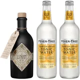 The Illusionist Dry Gin + 2x Fever-Tree Premium Indian Tonic Water 500ml | Kombi-Pack für den perfekten Gin & Tonic