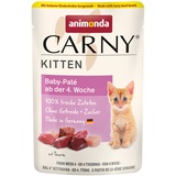 Animonda Carny Kitten Pouch 12 x 85 g - Baby-Paté mit Rinderbrühe