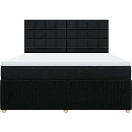 vidaXL Boxspringbett 180 x 200 cm Schwarz