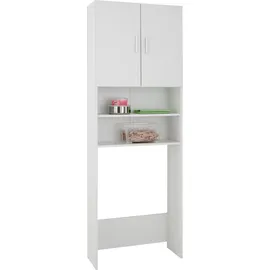 FMD Olbia Waschmaschinenumbauschrank 64 x 190 x 26 cm Weiß