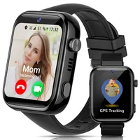 AIMIUVEI 4G Smartwatch Kinder, 1.83''HD Uhr Kinder mit langanhaltendem Video-und Telefonanruf, Sprachchat, Whatsapp, WiFi, GPS, SOS, SMS, IP68 Wasserdicht, Schulmodus, Schrittzähler, Wecker (Schwarz)