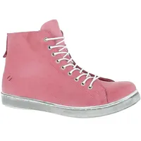 Andrea Conti Damen High Top Sneaker Schnürer Leder dynamisch 0341500, Koralle,36 EU