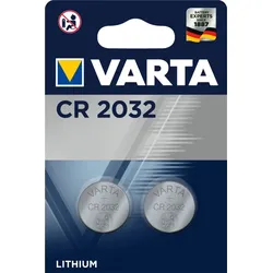 Varta 2032 Lithium Knopfzelle CR 2032 3V - 2er Blister