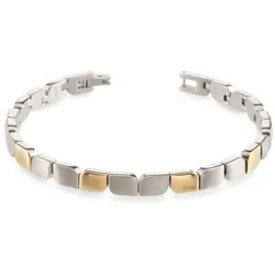 Boccia Damen Armband 03007-02 Titan teil-gelbgoldplattiert