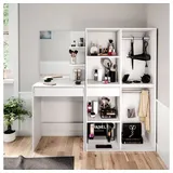 Vicco Schminktisch Isabelle Weiß 60 cm mit Schränken