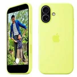 Apple iPhone 17 Silikon Case mit MagSafe Neongelb