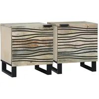 VidaXL Nachttische 2 pcs Natur 40 x 33.5 x