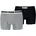 Everyday Placed Logo Boxershorts Grau Schwarz L