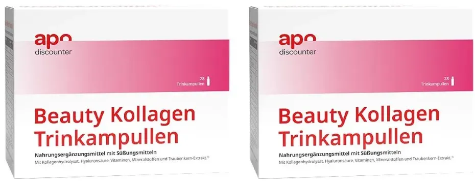 Beauty Kollagen Trinkampullen mit Hyaluron von apodiscounter