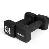 Zipro Neopren Fitness-Hanteln SCHWARZ 2x1kg