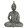 I.GE.A. Buddha Figur sitzend Statue Figuren Skulptur braun (braun, grau), B:15cm H:20cm, Polyresin, Dekofiguren, Garten-Figur