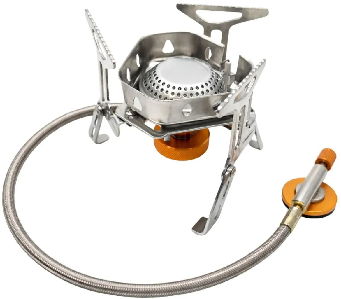 Fit4Blackout Gaskocher mit Piezozündung für Trekking Picknick Outdoor Surviva...
