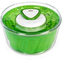 Zyliss Easy Spin 2 Salatschleuder Klein, Kunststoff, Grün, Salattrockner inklusive Salatschüssel, Aquavent Technologie