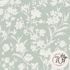 Laura Ashley Rye Vliestapete 53 cm x 10 m 300 g Grün