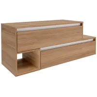 Fackelmann Waschbeckenunterschrank links Vita 128,7cm x51,6 cm x46,5 cm