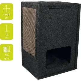 Laroy Comfort Cuby Kratzbaum 48 x 38 x 70 cm grau