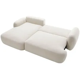 Mirjan24 Eckcouch Boucle 2-Sitzer Beige