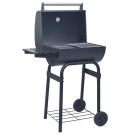vidaXL Holzkohlegrill 75 x 48 x 120 cm Silber/Schwarz