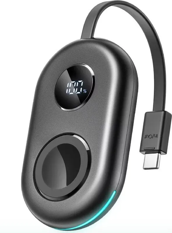 JOYROOM JR-W09 Magnetisches kabelloses Uhrenladegerät, 2500 mAh, Powerbank mit integriertem Typ-C-Kabel