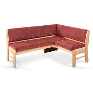 Komfort & Wohnen Eckbank Toledo Stoff Rot Bordeaux