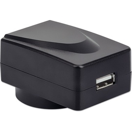 Manhattan USB-Ladegerät und Reiseadapter schwarz (102155)