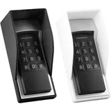 Wandhalterung mit Überdachung passend für Homematic IP Keypad (Weiß)