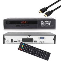 MK Digital S2-HD HDTV Receiver Satellit DVB S2 HD Receiver für SAT Digitaler Satelliten SAT Receiver (DVB-S/S2, HDMI, SCART, 2X USB 2.0, Full HD 1080p) (Vorprogrammiert für Astra Hotbird und Türksat)