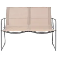 vidaXL Garten-Lounge-Set 4-tlg. creme